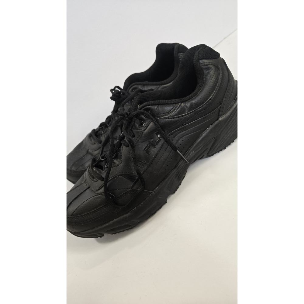 FILA Memory Workshift Men's 12 EEEE Extra Wide Black Slip Resistant Shoes US 12